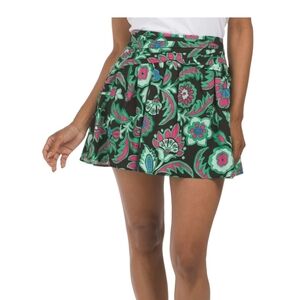 💚🔹️ Zara 🔹️Floral Multicolor Skirt Size X-small